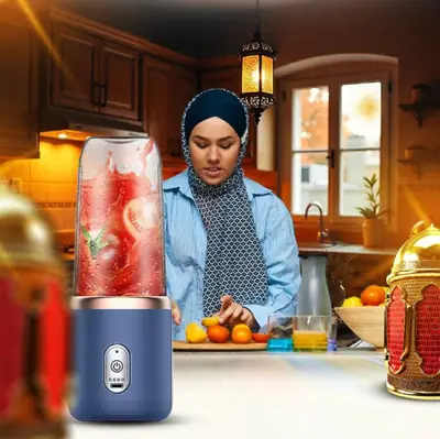 كوب عصّارة محمول - أزرق